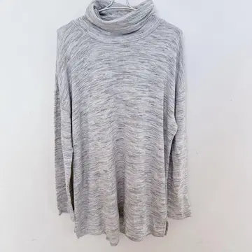 새상품급 [ XL ] 그레이 터틀넥 니트 긴팔 원피스 쾌적한 착용감