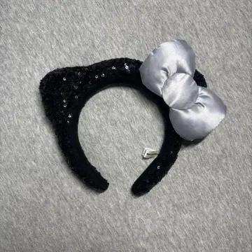 고양이 귀 스팽글 머리띠