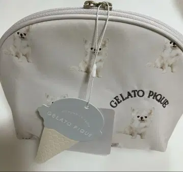 미사용 새상품 GELATO PIQUE 치와와 패턴 파우치