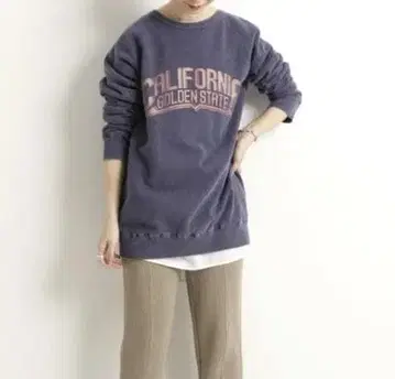 SLOBE IENA CALIFORNIA 크루넥 맨투맨