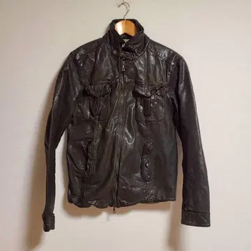 팩터 FAKTOR 가죽 자켓 블루종 겉옷 천연 가죽 M