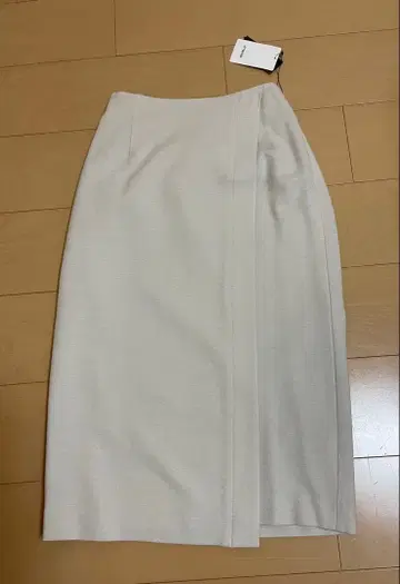 라이트 그레이 타이트 스커트 밴딩