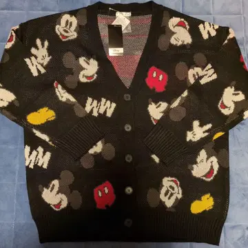 미키마우스 니트 가디건 긴팔