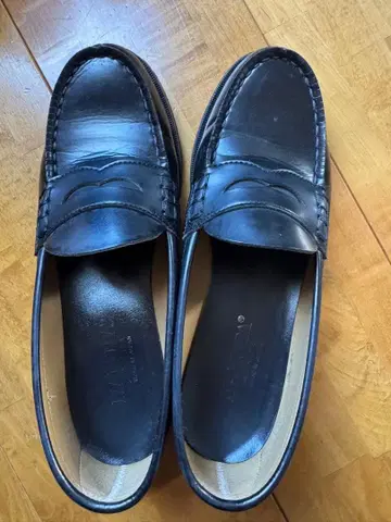 HARUTA 블랙 로퍼 25.5cm