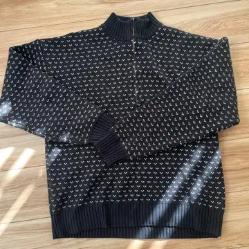 CITEN 버즈아이 하프 지퍼 니트