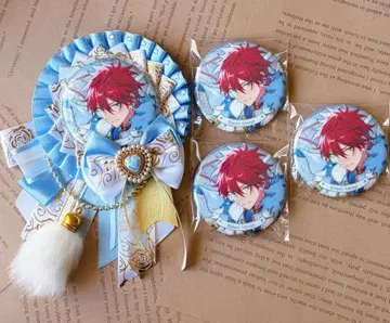 앙스타 아마기 린네 중국 캔뱃지 이베코레 백호 로제트