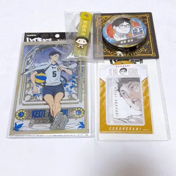 하이큐 아카아시 케이지 묶음 판매 아크릴 스탠드 캔뱃지