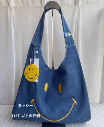 LEExSmiley Large Capacity Denim ToteBags
