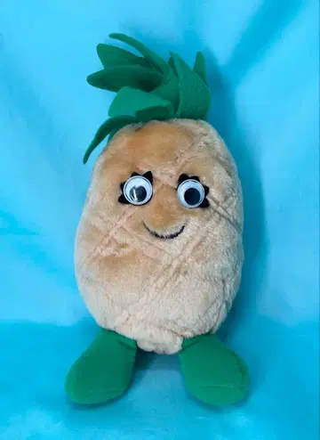 빈티지 델몬테 파인애플 봉제 인형 레트로 1983년