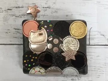 새상품급 츠모리치사토 접이식 지갑 멀티 도트 57095 칼리