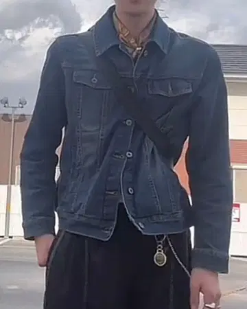 Nylaus 블루 데님 자켓 L 사이즈