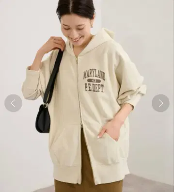 FRAMeWORK 별주 Champion 후드티 베이지