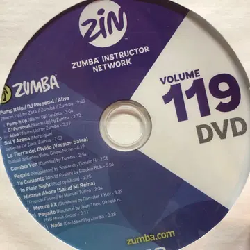 Zumba. DVD. Zin119.