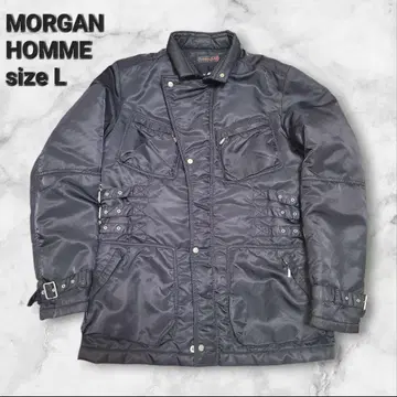 MORGAN HOMME 나일론 자켓 블랙 L