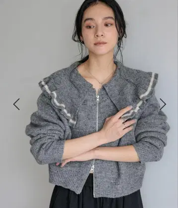 LOWRYSFARM 프릴 ZIP 가디건 이번 시즌 신상