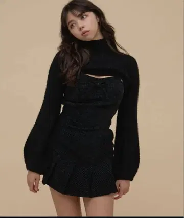 andmary Twiggy tweed mini dress