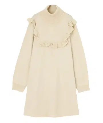 merry jenny 스퀘어 프릴 니트 원피스