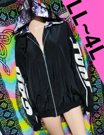 멋지고 귀여운 새틴 후드 부착 나일론 자켓 점퍼 블루종