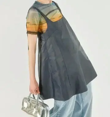 가격 인하 MAISON SPECIAL A라인 미니 튜닉 그레이