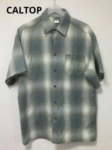 caltop 옴브레 체크 셔츠