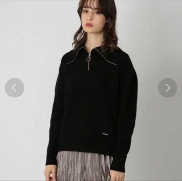 하프 지퍼 니트 풀오버 LOVELESS