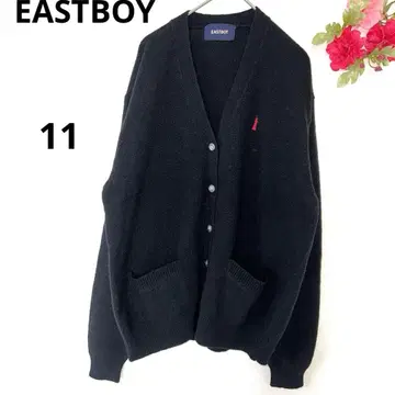 이스트 보이 니트 가디건 겉옷 V넥 블랙 11