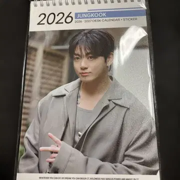 BTS 정국 탁상 달력 2026