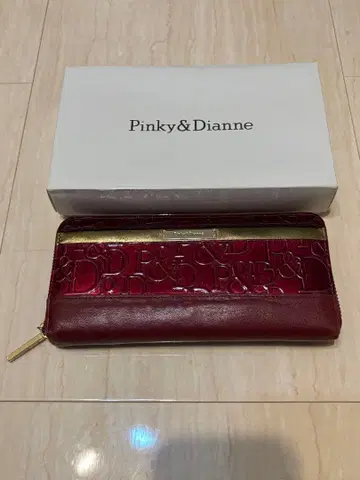 Pinky & Dianne 와인 레드 장지갑