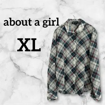 about a girl [ XL ] 체크 무늬 긴팔 셔츠