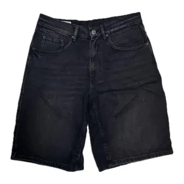 ZARA 하프 팬츠 블랙 데님