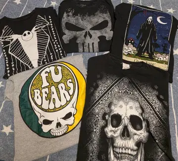 잭 스켈링턴, 퍼니셔 사신 스컬 해골 티셔츠 5개