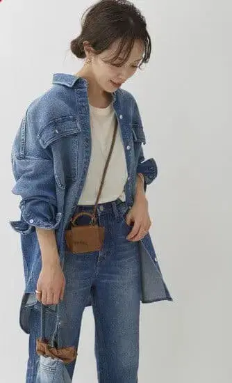 plage Healthy Denim 셔츠