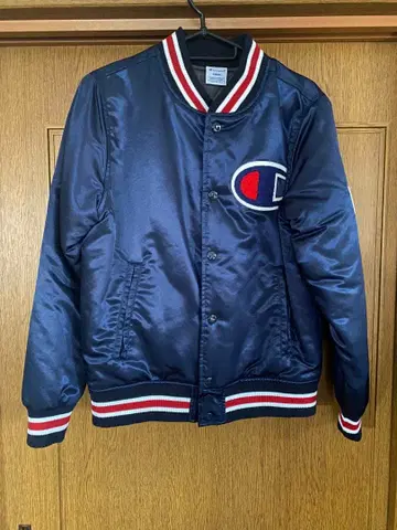 Champion x RODEO 바시티 자켓 네이비