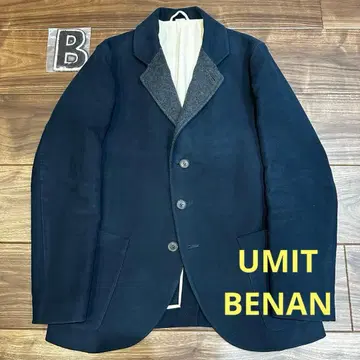 UMIT BENAN 자켓 네이비 바이컬러