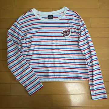 산타크루즈 긴팔 보더 티셔츠 S