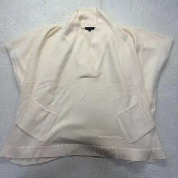 띠어리 캐시미어 100% 돌먼 변형 판초풍 니트 V넥 S