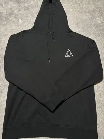 HUF 블랙 남성용 후드티 L 사이즈