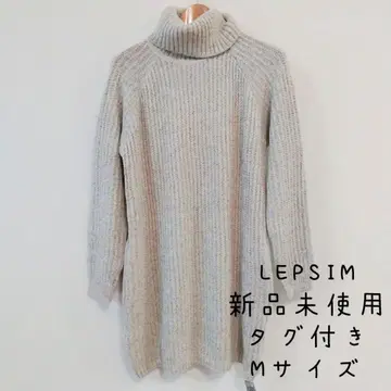 렙심 M 사이즈 미사용품 오프터틀 니트 원피스 LEPSIM