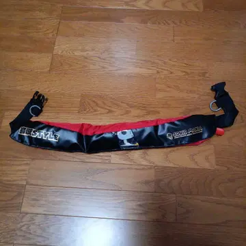 SQUIDMANIA 플로팅 구명 조끼 블랙 레드 스퀴드매니아