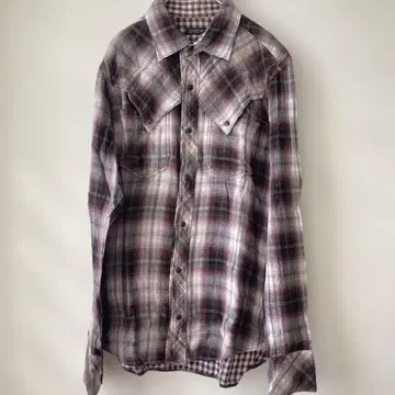 crociera 크로체라 ( L ) 체크 플란넬 셔츠 빈티지