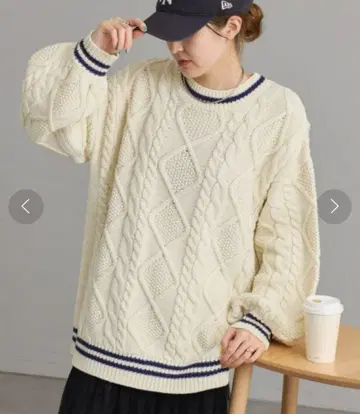 CIAOPANIC TYPY willow 라인 케이블 오버 사이즈 니트