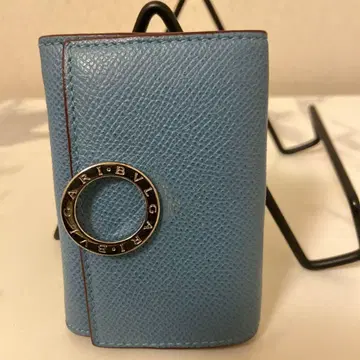 [ 레어 컬러 ] BULGARI 코인 케이스 라이트 블루