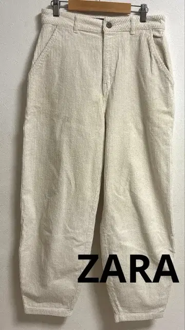 ZARA 코듀로이 팬츠 아이보리 EUR 36