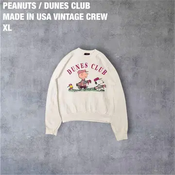 USA vintage PEANUTS DUNES CLUB 맨투맨 LXL