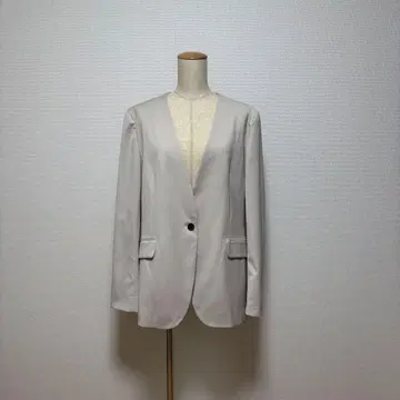 [ 빅 사이즈 ] KASHIYAMA 워셔블 노카라 자켓 15호