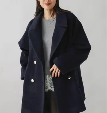 글로벌 워크 가벼운 스트레치 옷깃 2WAY 미들 코트