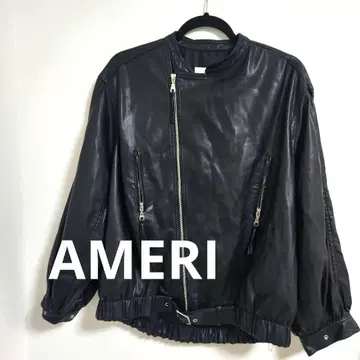 AMERI 아메리빈티지 EGG GATHER LEATHER JACKET