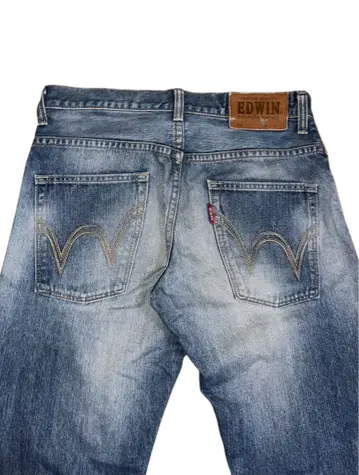 EDWIN 스트레이트 데님 라이트 블루