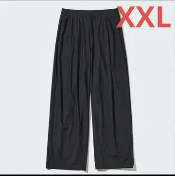 UNIQLO 유니클로 울트라 스트레치 에어리즘 와이드 팬츠 블랙