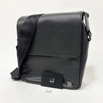 미사용급! 던힐 가죽 숄더백 비즈니스 블랙 보호 씰 부착